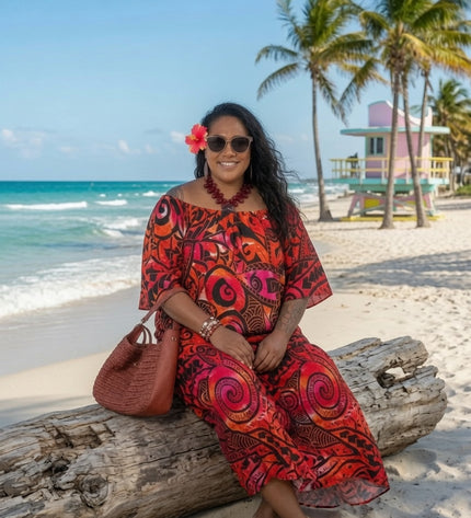 Tribal Breeze Rayon Two-Piece Skirt Set