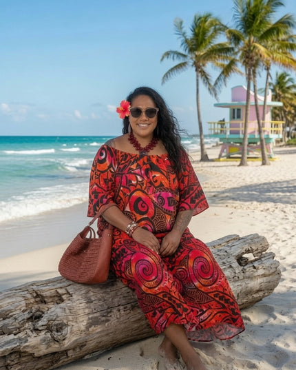 Tribal Breeze Rayon Two-Piece Skirt Set