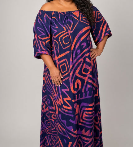 Midnight Tribal Maxi Dress