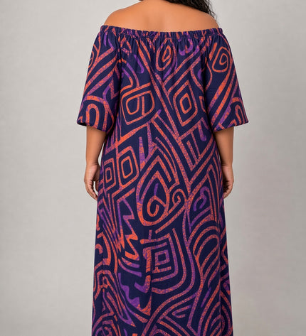 Midnight Tribal Maxi Dress