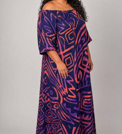 Midnight Tribal Maxi Dress