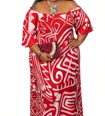 Scarlet Tribal Maxi Dress