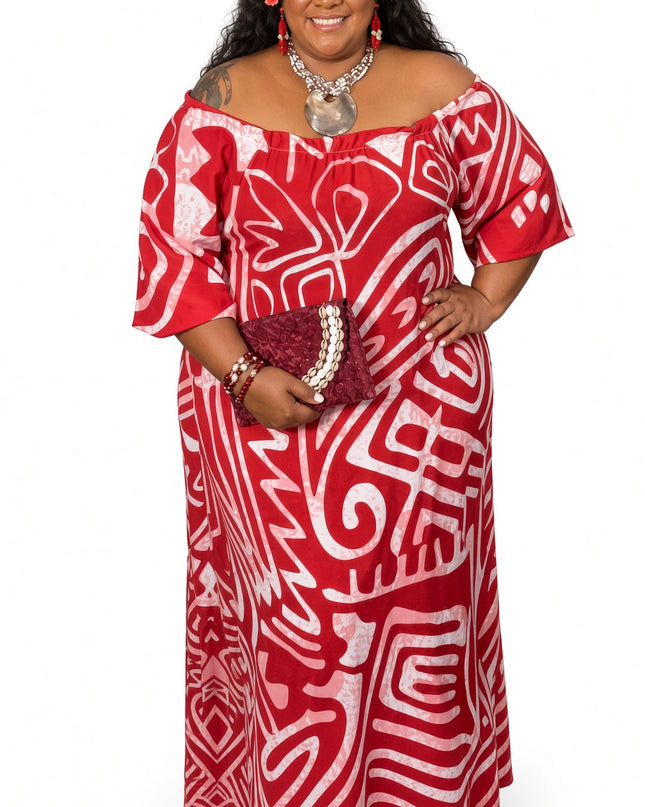 Scarlet Tribal Maxi Dress