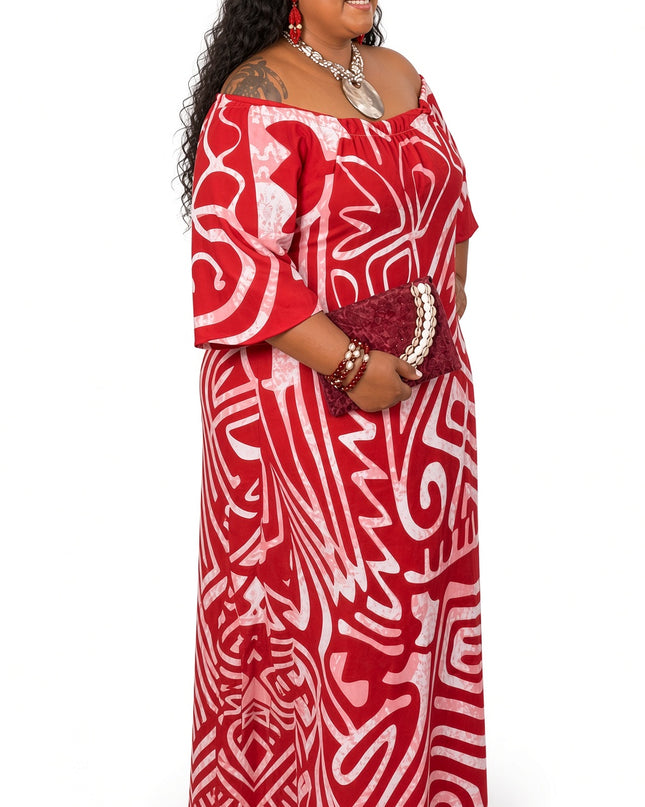 Scarlet Tribal Maxi Dress