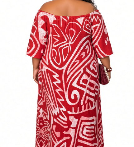 Scarlet Tribal Maxi Dress