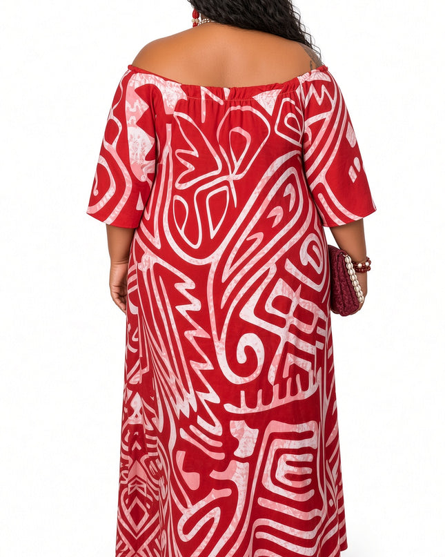 Scarlet Tribal Maxi Dress