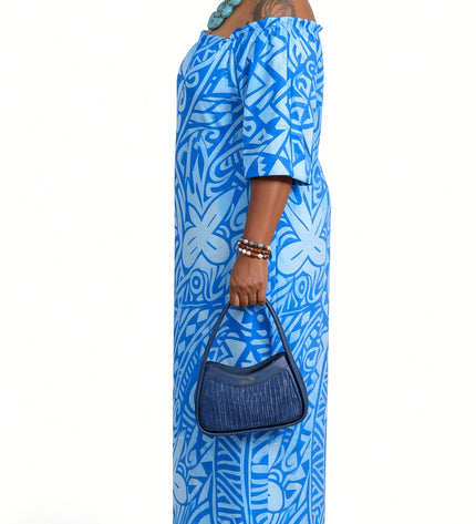 Azure Tide Maxi Dress