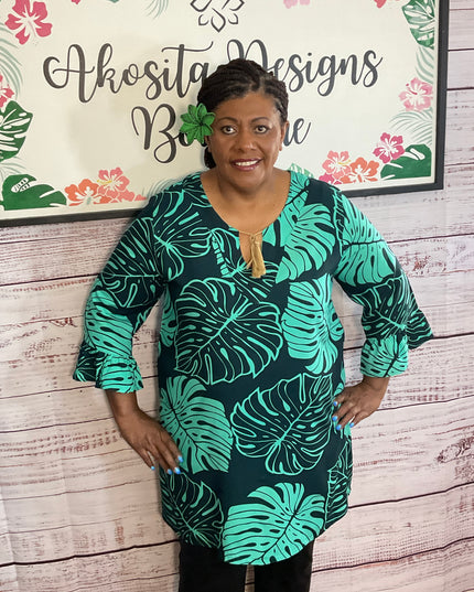 V-NECK DRAWSTRING KAFTAN