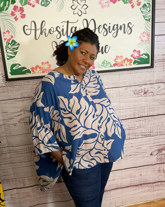 BUTTON DOWN CAPE TOP