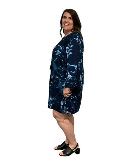 Stone wash drawstring kaftan