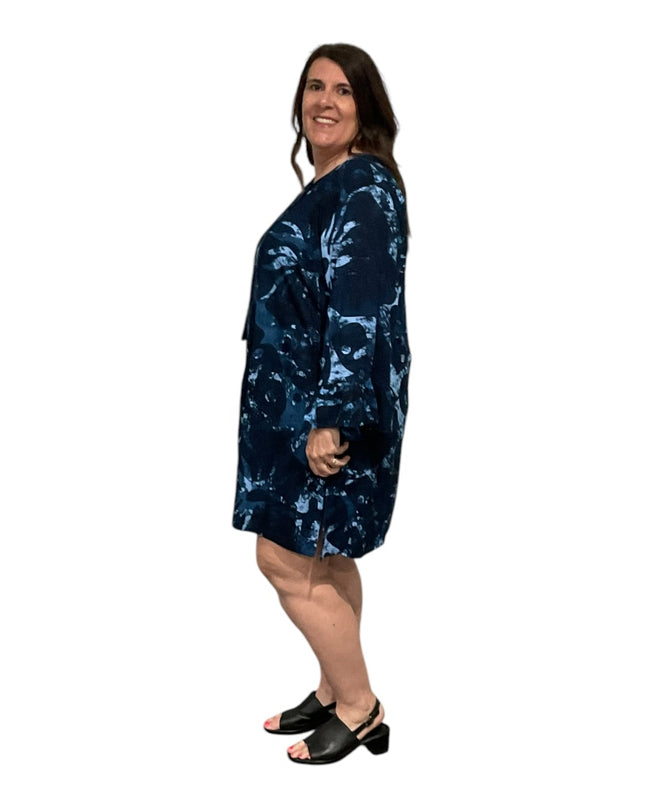 Stone wash drawstring kaftan