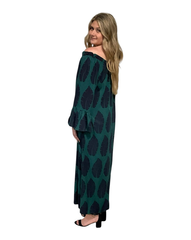 Off-Shoulder Rayon Maxi Dress