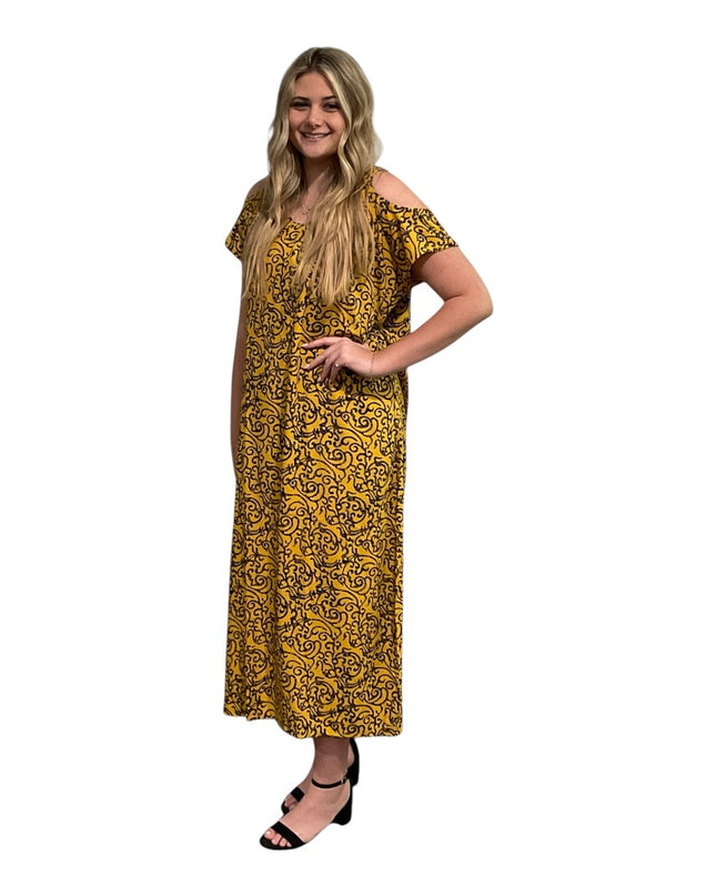 Cold Shoulder Rayon Dress