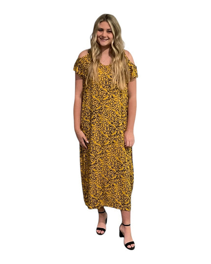 Cold Shoulder Rayon Dress
