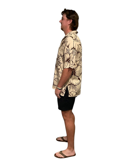 HIBISCUS PRINT MEN'S SHIRT