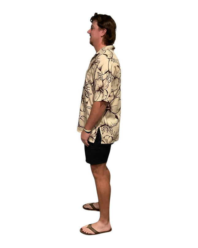 HIBISCUS PRINT MEN'S SHIRT