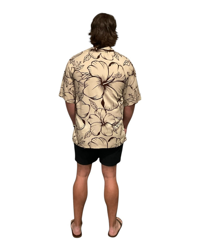 HIBISCUS PRINT MEN'S SHIRT
