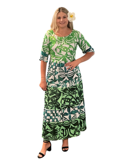 Multicolor Polyester Maxi Dress