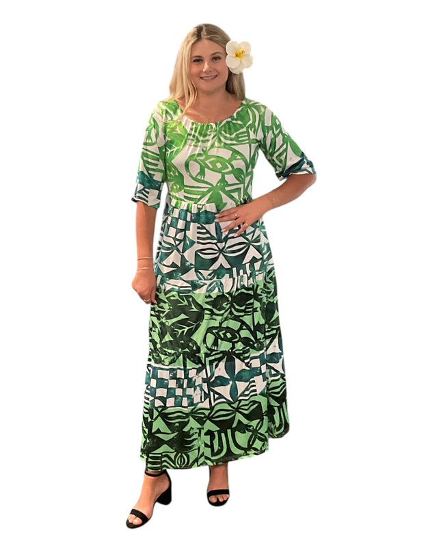 Multicolor Polyester Maxi Dress