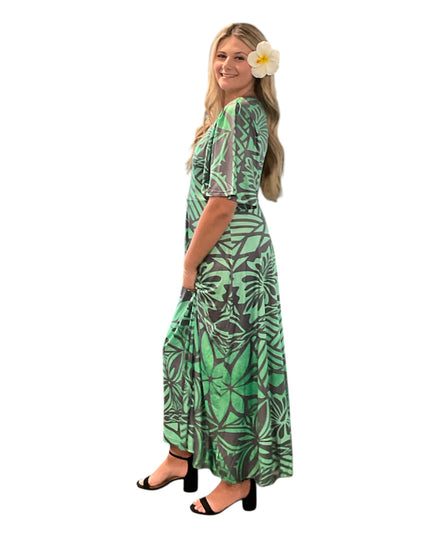 Polyester Milk Silk Maxi Dress
