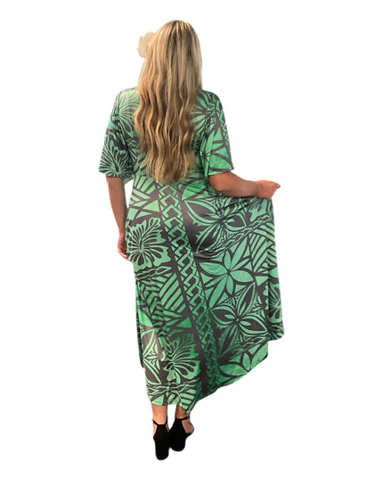 Polyester Milk Silk Maxi Dress