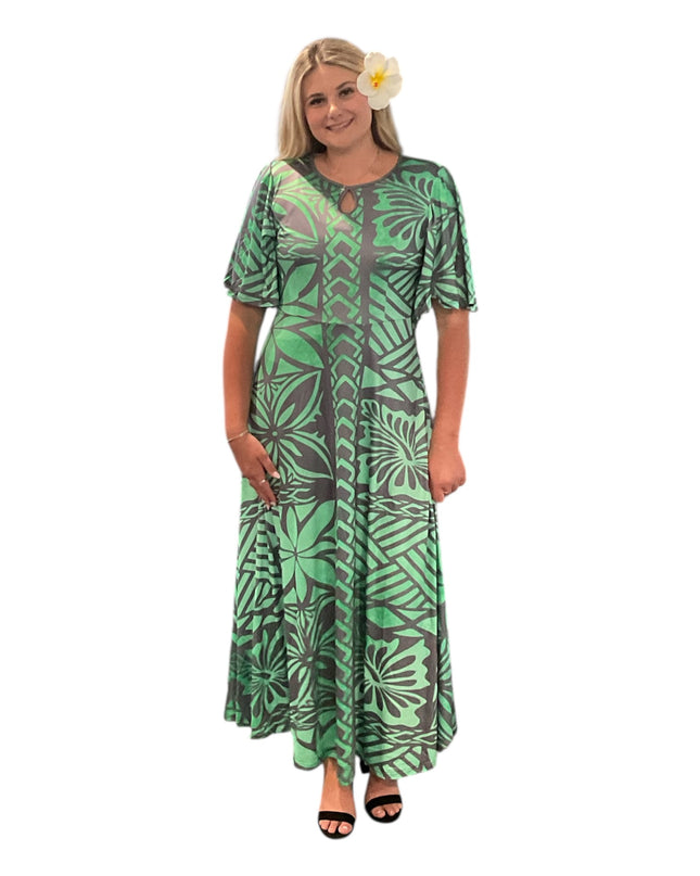 Polyester Milk Silk Maxi Dress
