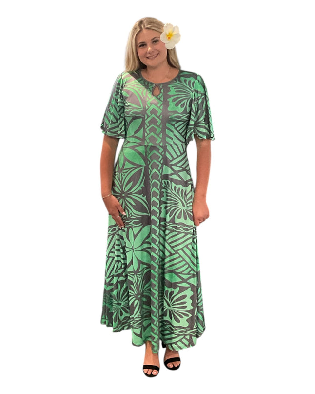 Polyester Milk Silk Maxi Dress