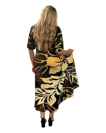 Polyester Milk Silk Maxi Dress