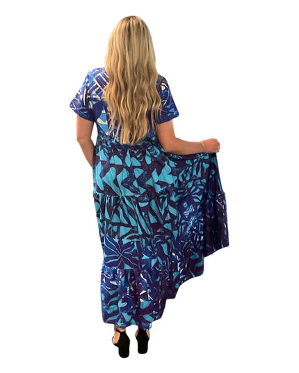CHIFFON EMPIRE WAIST MAXI DRESS