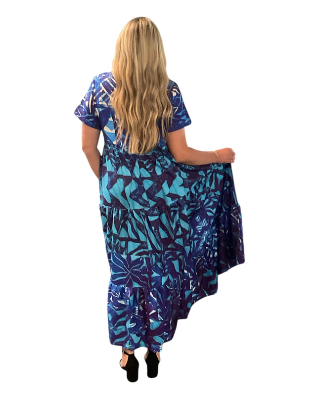CHIFFON EMPIRE WAIST MAXI DRESS