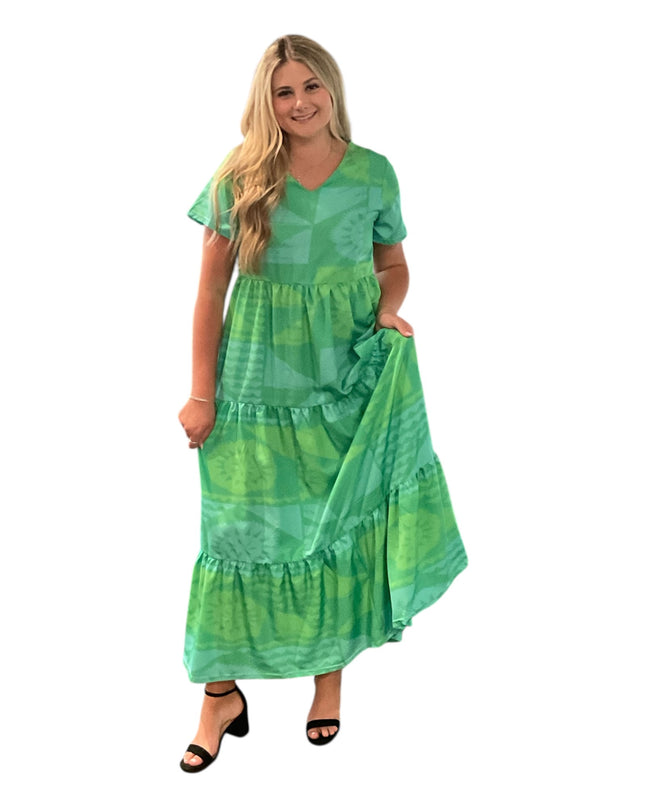 CHIFFON EMPIRE WAIST MAXI DRESS