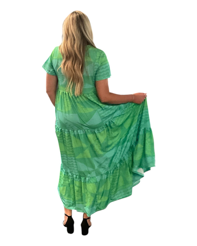 CHIFFON EMPIRE WAIST MAXI DRESS