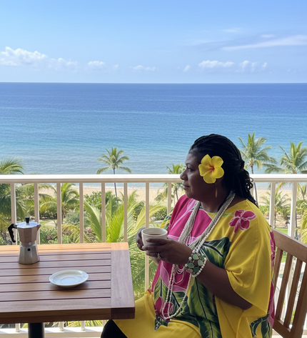 Rayon Floral Poncho Top-One Size