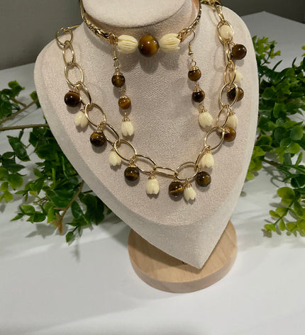 Pikake Bead Island Jewelry Set