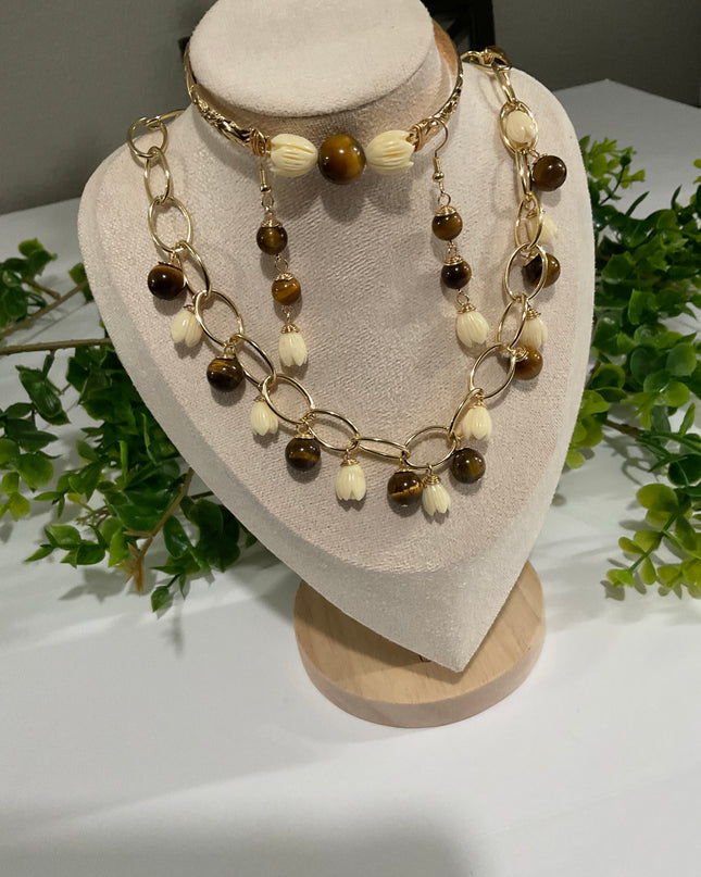 Pikake Bead Island Jewelry Set