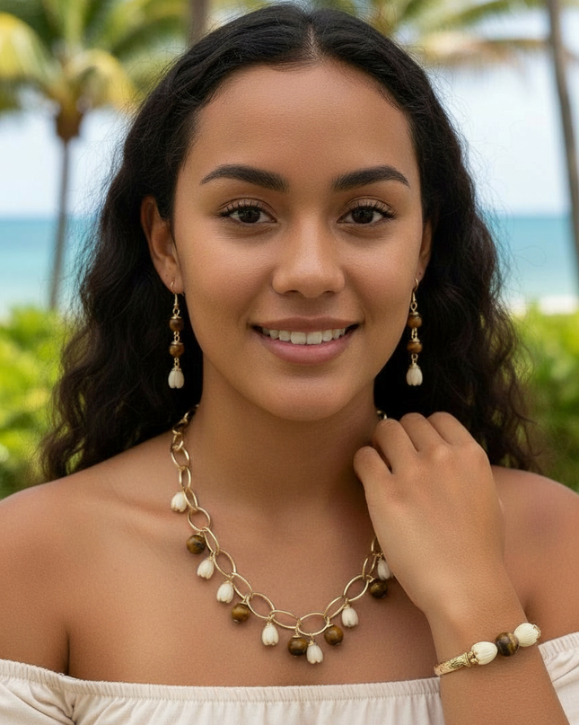 Pikake Bead Island Jewelry Set