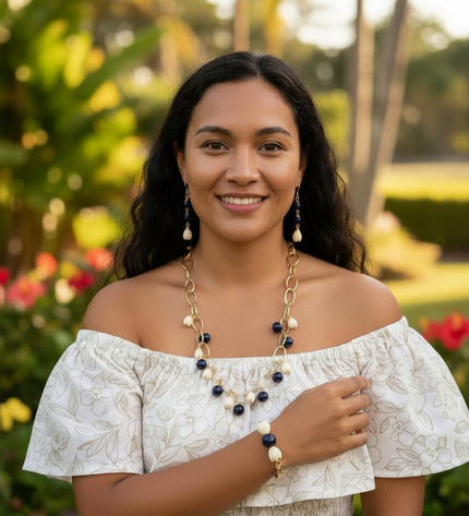 Pikake Bead Island Jewelry Set