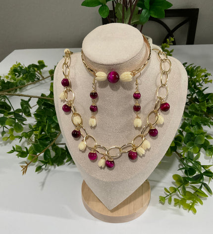 Pikake Bead Island Jewelry Set