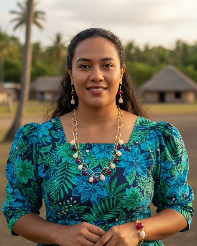 Pikake Bead Island Jewelry Set