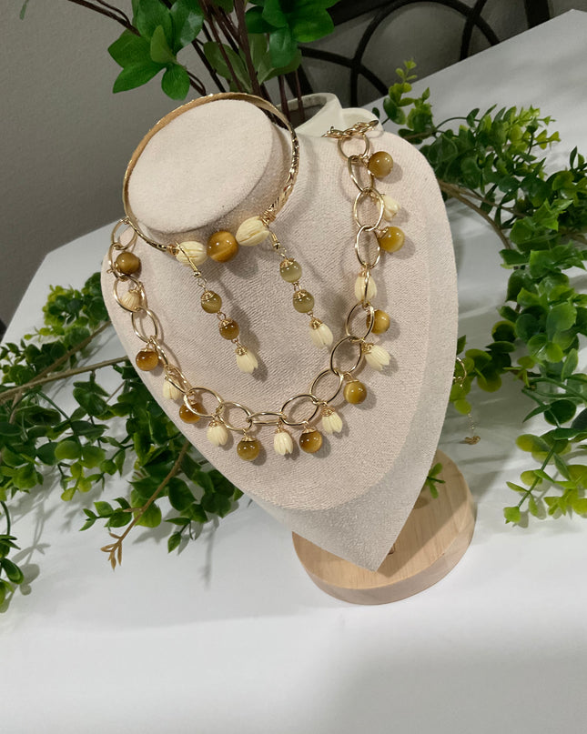 Pikake Bead Island Jewelry Set