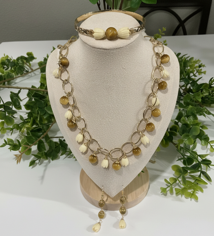Pikake Bead Island Jewelry Set