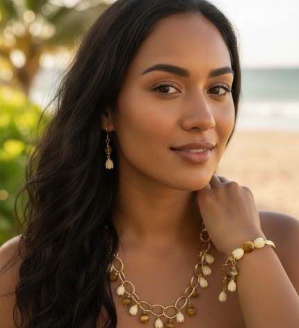 Pikake Bead Island Jewelry Set