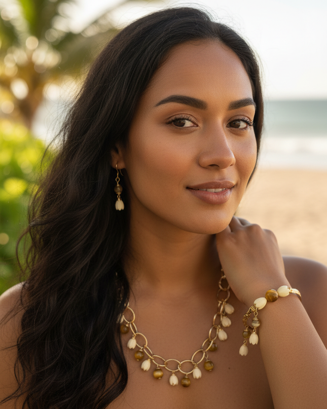 Pikake Bead Island Jewelry Set