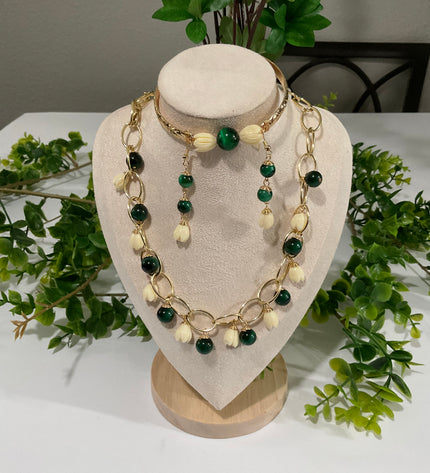 Pikake Bead Island Jewelry Set