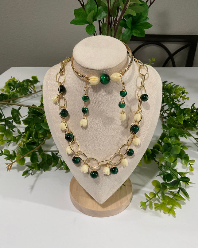 Pikake Bead Island Jewelry Set