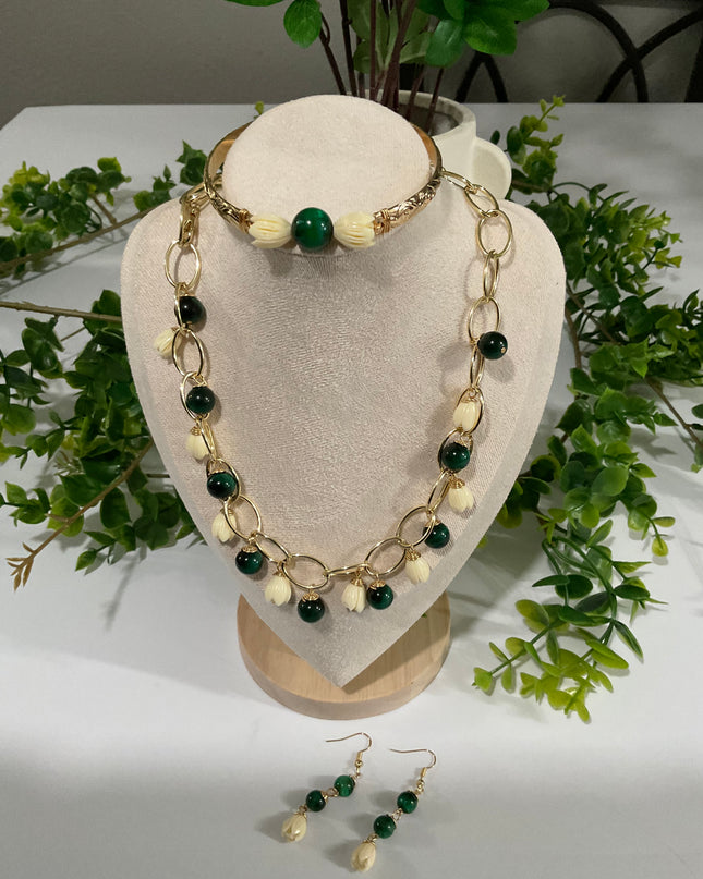 Pikake Bead Island Jewelry Set