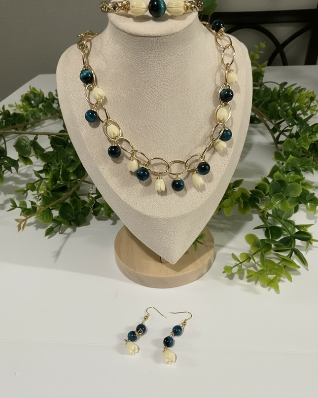 Pikake Bead Island Jewelry Set