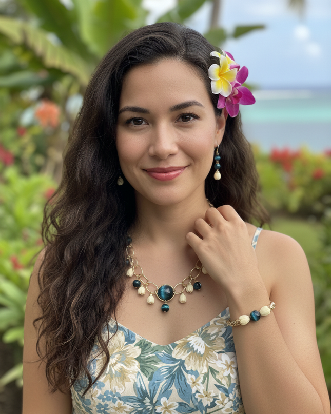 Pikake Bead Island Jewelry Set