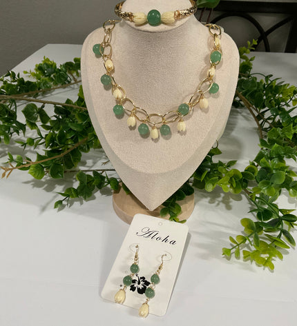 Pikake Bead Island Jewelry Set
