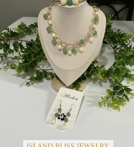 Pikake Bead Island Jewelry Set
